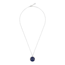 Gemini – Silver & Lapis Lazuli Full View of Necklace