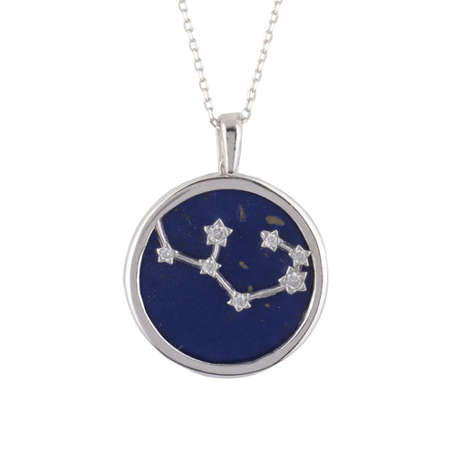 Sagittarius – Silver & Lapis Lazuli Main Image Close Up of Pendant