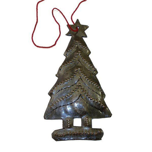 Tree Design Steel Drum Ornament - Croix des Bouquets (H)