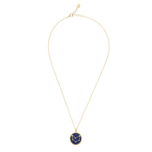 Capricorn – Gold & Lapis Lazuli Pendant Necklace Full View