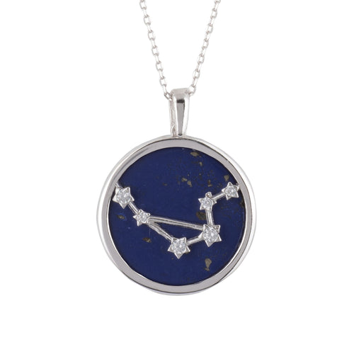 Libra – Silver & Lapis Lazuli Main Image Close Up