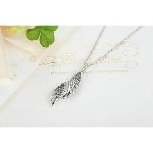 Back of 925 Sterling Silver Necklace Cubic Zirconia Feather Pendant