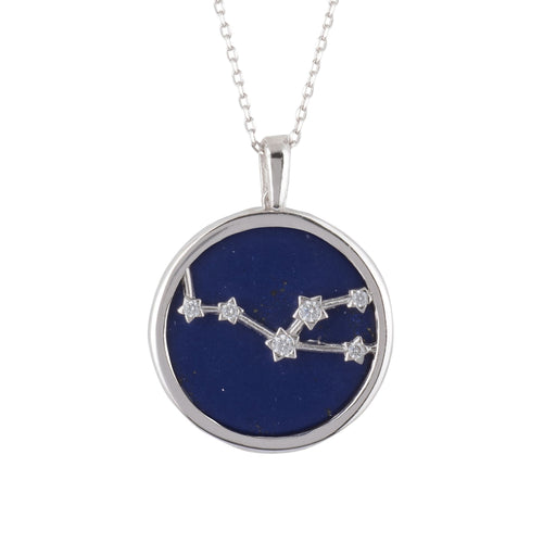 Taurus – Silver & Lapis Lazuli Main Image Close Up