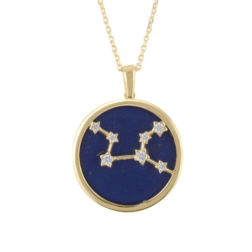 Virgo – Gold & Lapis Lazuli